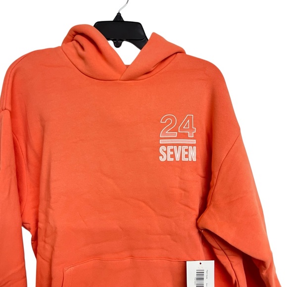 New 24 Seven Dance Dancecore Peach Hoodie 24/25 Tour‎ Merch DanceOne - Picture 2 of 5